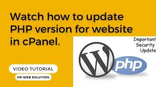 How to Upgrade the PHP Version of a Website? || cPanel Tutorials || WordPress Tutorials || Hostinger