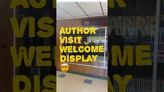 School went above and beyond with this welcome sign for my author visit