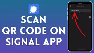 How to scan qr code in signal app