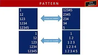 Number Pattern in Java Tricks for ICSE Class 10✅Pattern Program