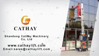 CATHAYLIFT CUP-H 5~12M single mast aluminum lift Shandong Cathay Machinery Co ,Ltd 