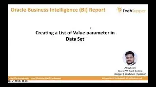 Static List of Value parameter in Data Set in Oracle Business Intelligence