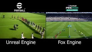 eFootball 2022 vs PES 21 | Graphics Comparison | Unreal Engine 4 vs Fox Engine | 1080/60FPS PC