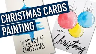 Christmas Card Painting 🎄🖌️ Design your own cards for the holidays 🌟