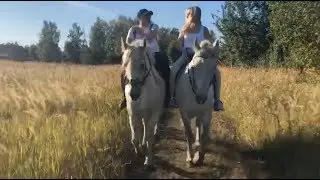 Андрей Гражданкини и Вера Аметистова. Конный клуб 