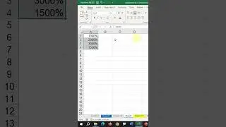 How to Write Percentage with value in MS Excel! #excelshorts #excel