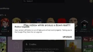 HOW TO PLAY ROBLOX WHILE NOT DELETING ARCEUS X ROBLOX VERSION!!