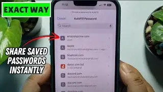 How to Share Saved Passwords Instantly in iPhone