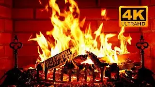 🔥 Cozy Fireplace 4K (12 HOURS). Fireplace with Crackling Fire Sounds. Fireplace Burning 4K