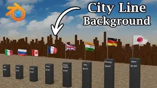 Quickly Create A City Line Background With This Add-on | Data Visualization | World Data Comparison