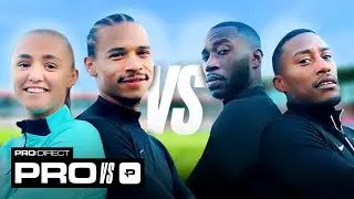 BAYERN MUNICH SPECIAL 🔥 LEROY SANE & GEORGIA STANWAY vs FILLY & HARRY PINERO | PRO VS PRO:DIRECT