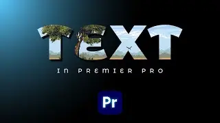 How To Add VIDEO Inside TEXT In Premiere Pro | Tutorial 2024