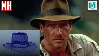 3D Modeling an Indiana Jones hat in Maya ( High Poly )