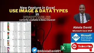 New Feature in Excel: Use Images & Data Types in PivotTable Report