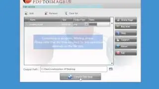 Convert PDF to Image Desktop Software demonstration