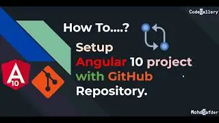 How to | Angular 10 | GitHub | Angular 10 Project Setup