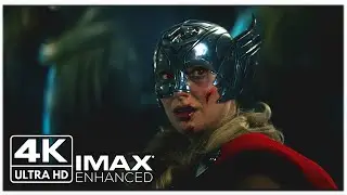 All Lady Thor Fight Scenes 4K IMAX | Thor Love and Thunder |