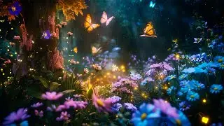 Soothing Night Symphony | Enchanted Forest Music ~ Butterflies & Fireflies ✨🦋