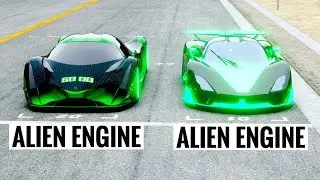 SSC Tuatara Aggressor Alien Engine vs Devel Sixteen Alien Engine at Special Stage Route X