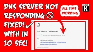 Fix Dns Server Not Responding On Windows 10/7/8 | Wifi Or Wired Connection