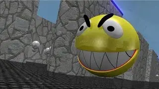 Short video with pac man 3D