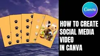 Crafting a Captivating Social Media Video with Adorable Dog Paw Prints in Canva | Step-by-Step Guide