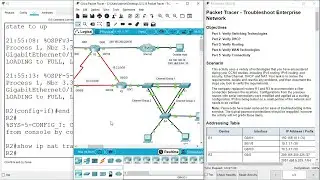 12.5.13 Packet Tracer - Troubleshoot Enterprise Networks