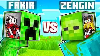 Zengin Mutant vs Fakir Mutant Hayatta Kalma Yarışması! - Minecraft