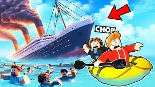 ROBLOX CHOP AND FROSTY ESCAPE THE SINKING TITANIC