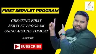 Creating  First Servlet Program Using Apache Tomcat | how to create Servlet program java hindi