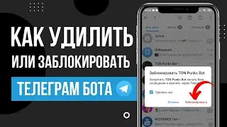 Как остановить заблокировать и удалить СПАМ бота в Телеграмме (2024)?