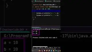 Java Swap Two Numbers Without Using Third Variable #shorts #java #trending #programming #coding