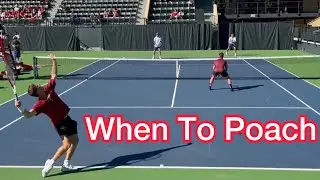 Sneaky Way To POACH At The Right Time (Tennis Doubles Strategy)