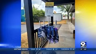 Sweet Home Fire District refills loaner life jacket stand with donations