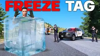 PLAYERS SURVIVE FREEZE TAG! | GTA 5 RP