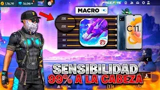 !NUEVA CONFIGURACIÓN para DAR TODO ROJO 🎯 en REALME C11 Free fire 2024!