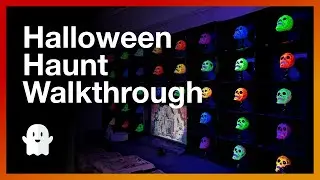 Halloween Yard Haunt Walkthrough - Night.  Boddy Creek Manor, 2021