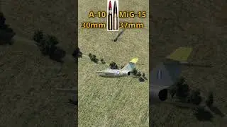 A-10 Gets Wing Deleted by MiG-15 