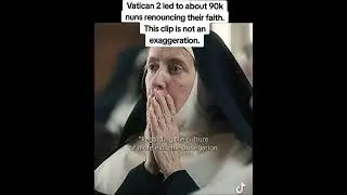 Catholic nuns react to the announcement of Vatican II 💔😭