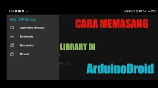 Tutorial Cara Memasang Library di ArduinoDroid || #CaraMemasangLibraryArduinoDroid