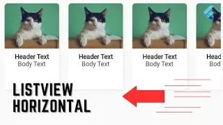 HOW TO HORIZONTAL LISTVIEW IN FLUTTER