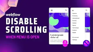 How To Prevent Body From Scrolling When Modal Window Open (2022 Webflow Tutorial)