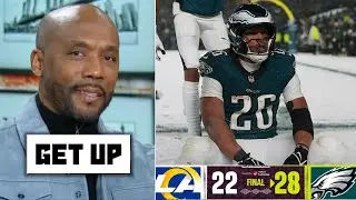 GET UP  Eagles found Super Bowl winning formula   Louis Riddick on Saquon Barkley EXPLODE beat Rams