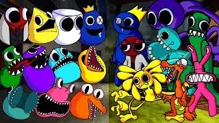 New Rainbow Friends in Pou Revenge Vs Rainbow Friends Chapter 2 Sings It 🎶 Friday Night Funkin'