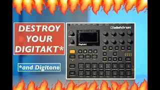 Digitakt, Digitone, and Pedals // Drum Machine & Synth Effects Sound Demo