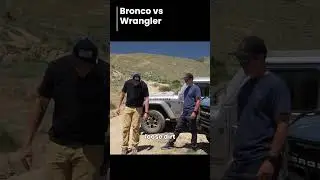 Who will win, the Bronco or Wrangler in the off road challenge? #offroad #jeepwrangler #fordbronco