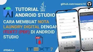 Cara Membuat Nota Digital Laundry (Pdf) Di Android Studio | Itext7 Android Studio Tutorial