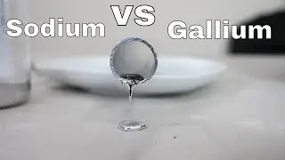 Dropping Sodium Metal in Liquid Gallium Metal