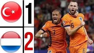 netherlands 2-1 turkey EURO 2024 Highlights | Akaydin goal & De Vrij Goal 🇹🇷🔥