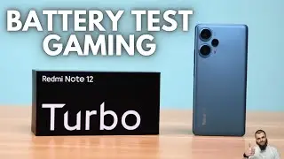 Redmi Note 12 Turbo Battery drain test I Gaming Screen on Time 100%-0% I (Poco F5)